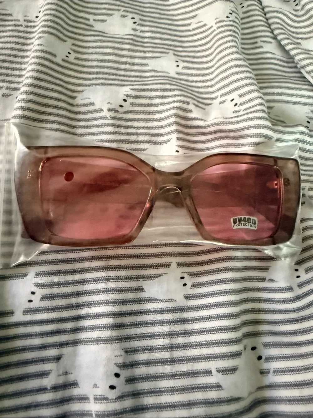 Rosegold Rose Colored Retro 90s Sunglasses